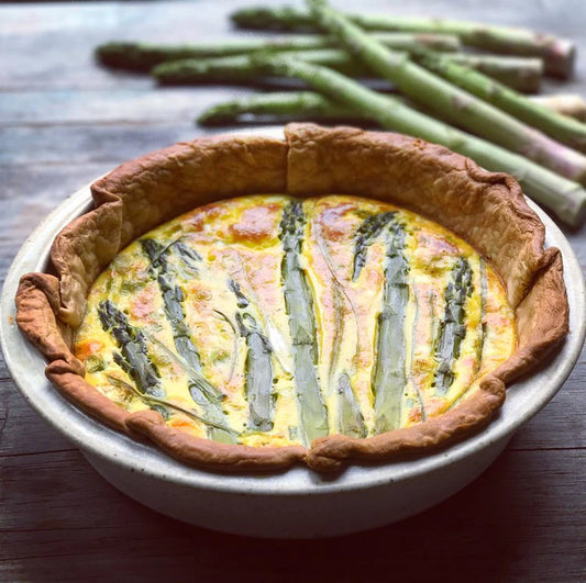 Bone Broth Asparagus Parmesan Quiche