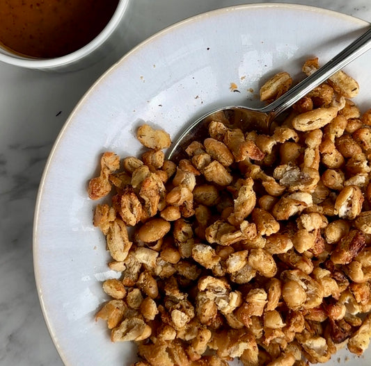 Crunchy Air Fried Lemon Ginger Bean Bites