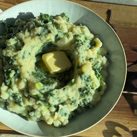 Creamy Bone Broth Colcannon