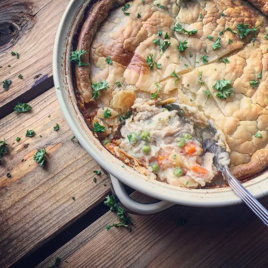 Healthy Chicken Pot Pie With Bone Broth