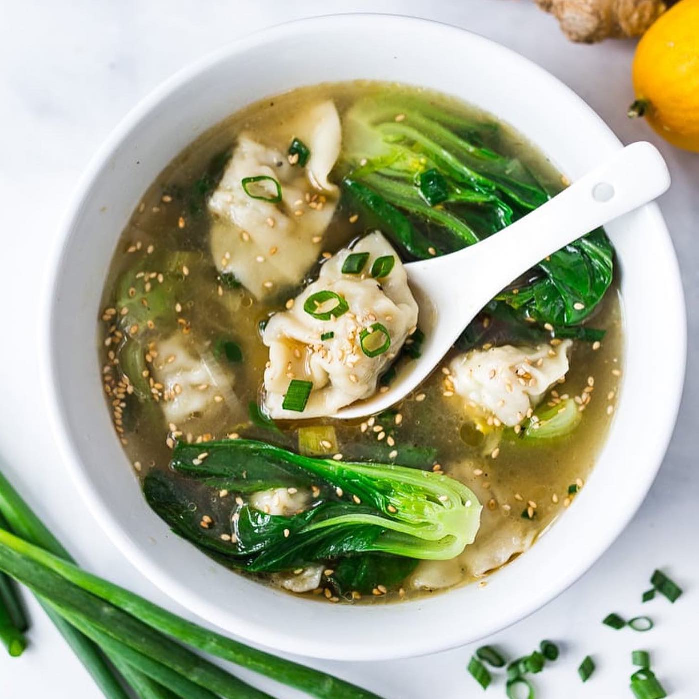 Thai Wonton Soup - Naked Cuisine