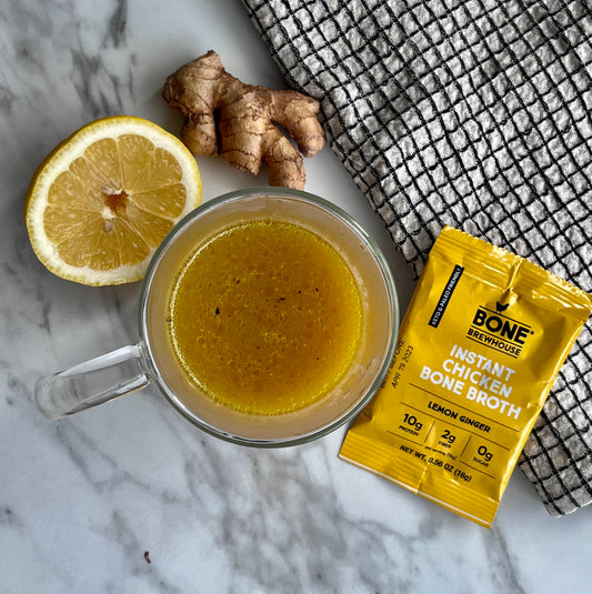 Lemon Ginger Bone Broth Tonic