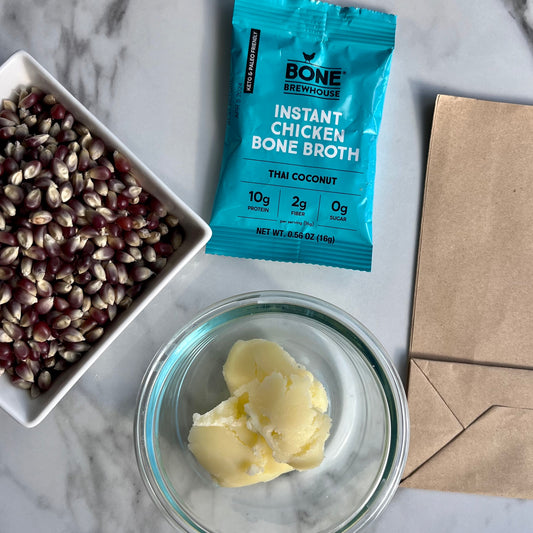 High-protein Seasoned Homemade Popcorn