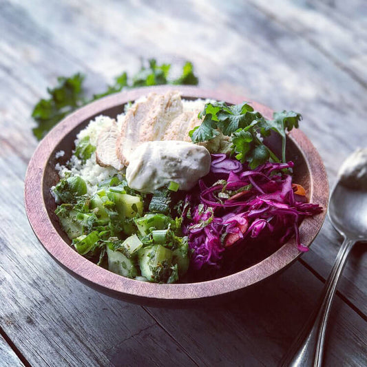 Bone Broth Chicken Shawarma Bowl