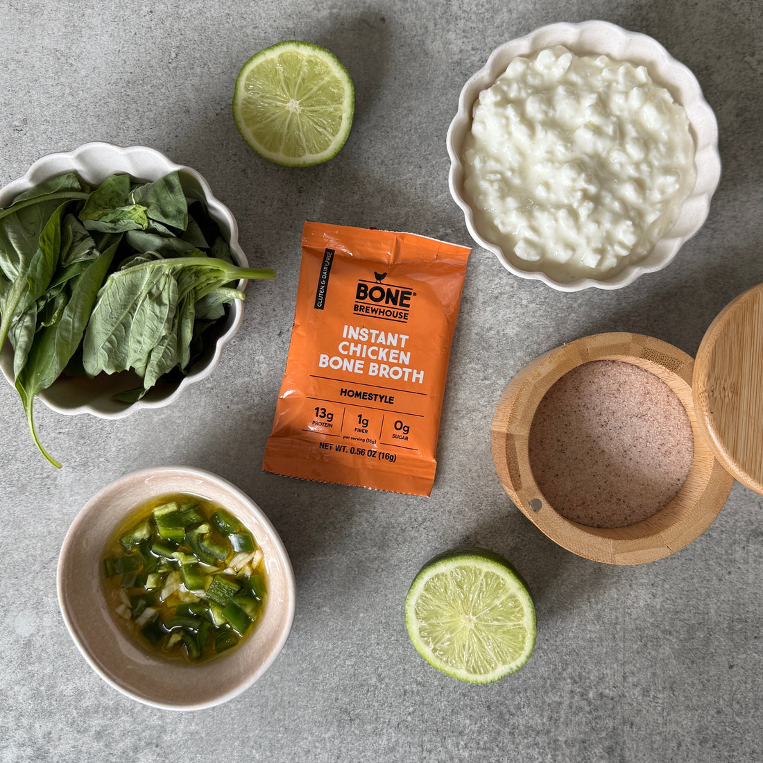 Creamy basil jalapeño dressing