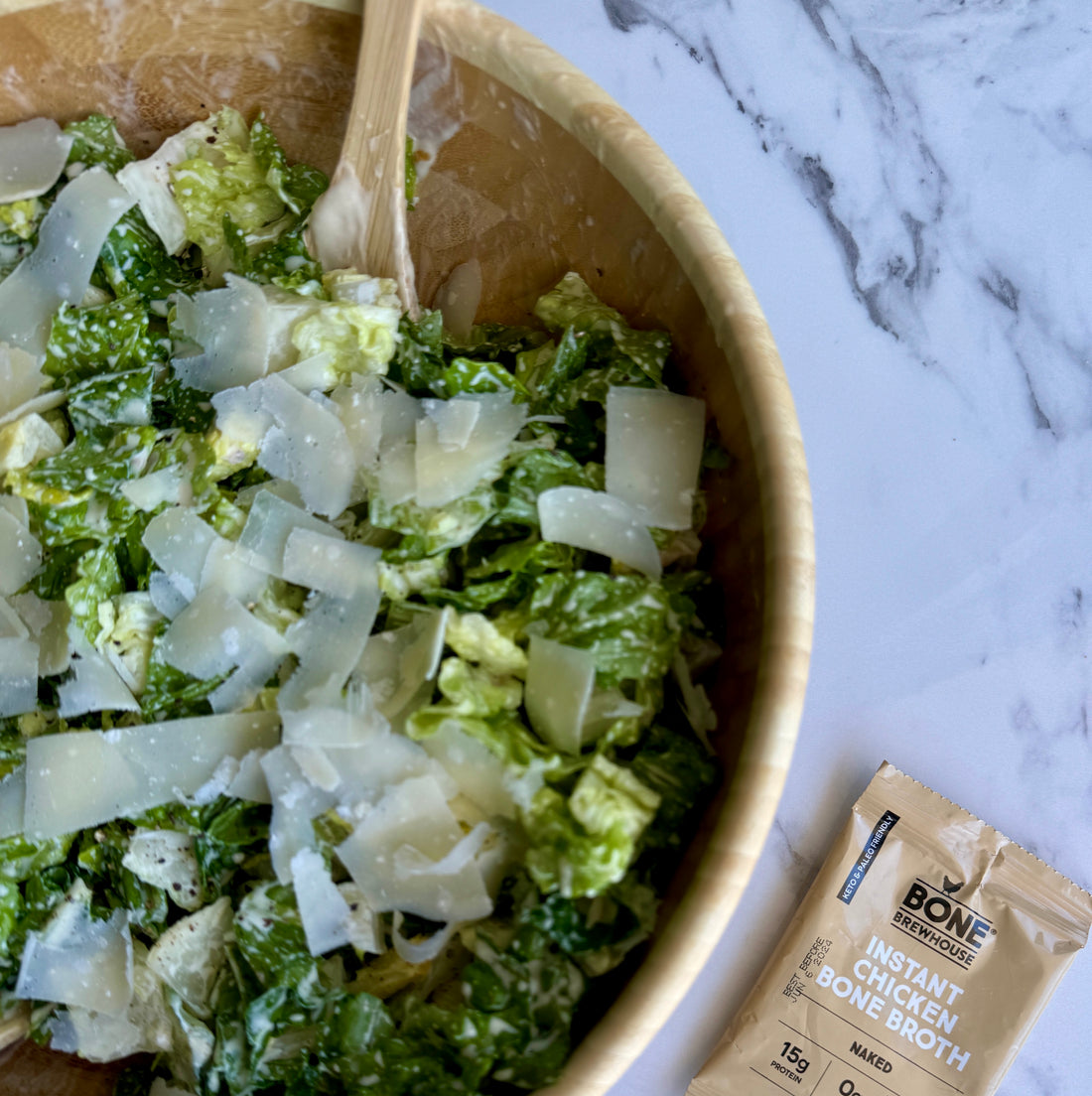 Bone broth caesar salad dessing