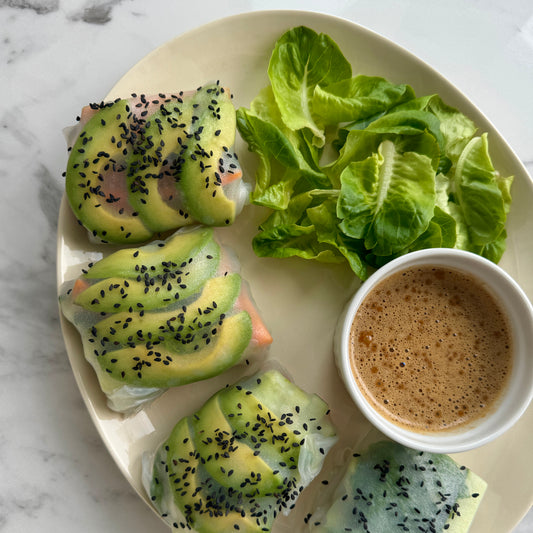 Thai Coconut Bone Broth Summer Rolls