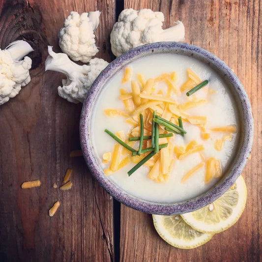 Paleo Cauliflower Bone Broth Soup