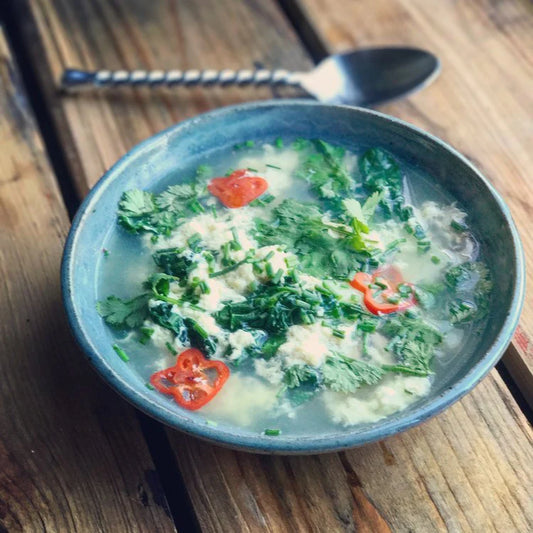 Egg Drop Bone Broth Soup