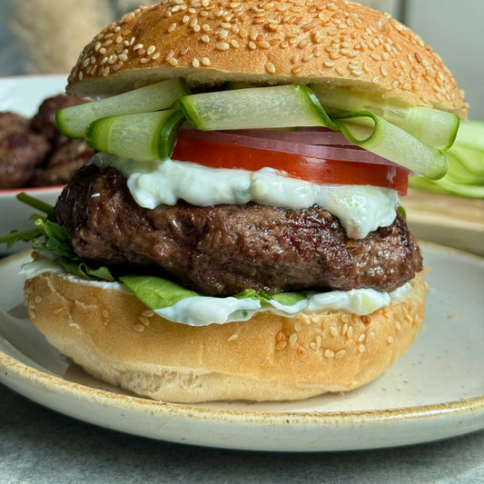 Greek-inspired burgers