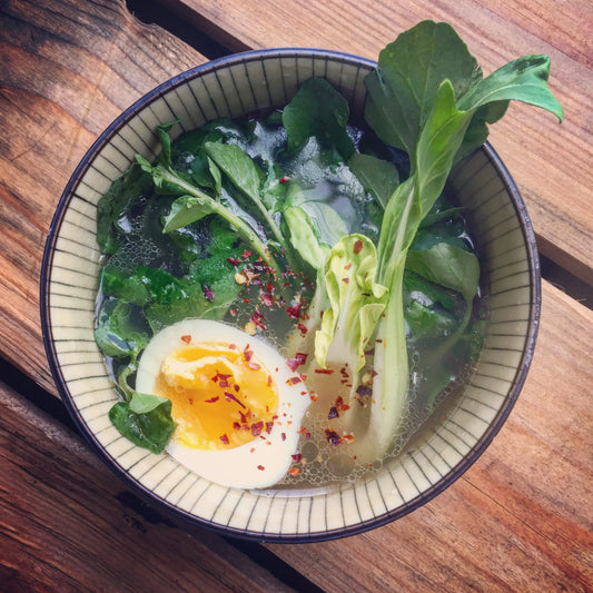 Greens, Egg & Pho Bone Broth