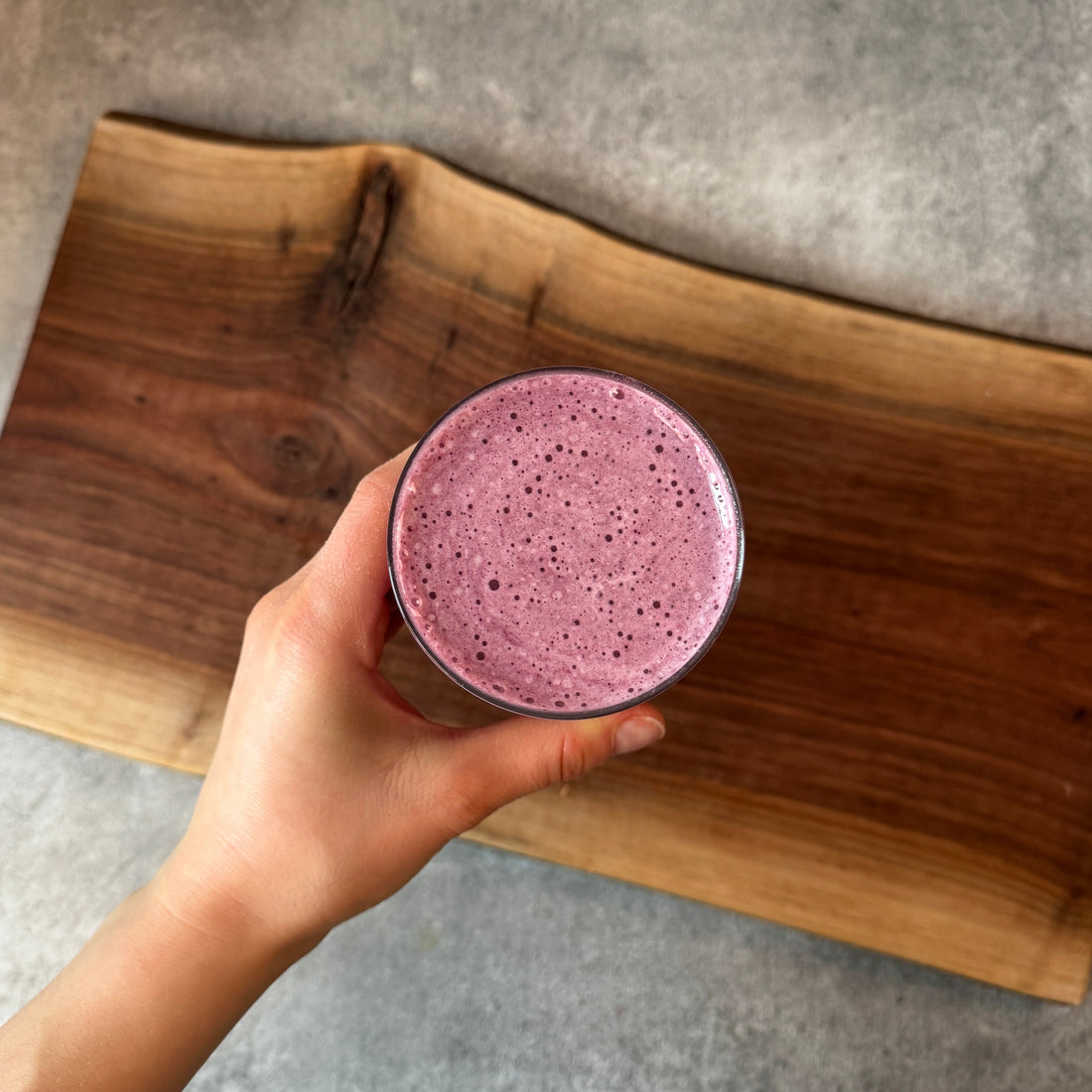 Immune-Boosting Pomegranate Blueberry Smoothie