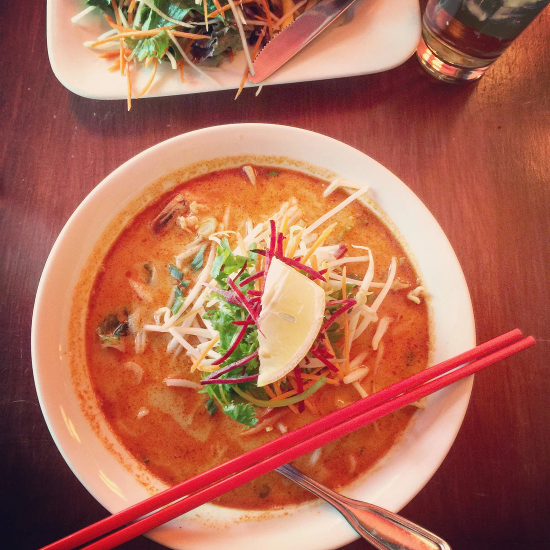 Spicy Red Curry & Coconut Noodle Bone Broth Soup