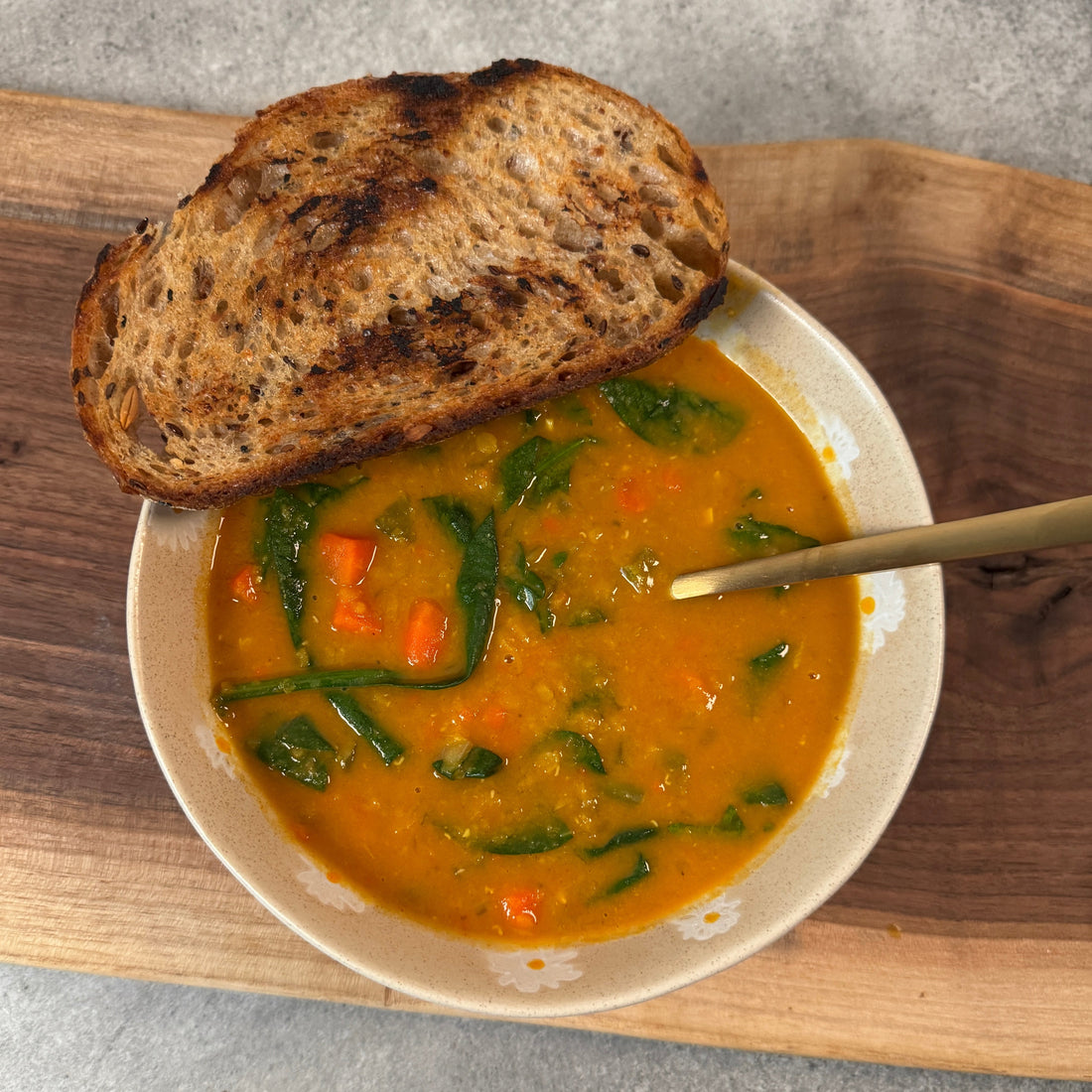 Fiber & Protein-Rich Red Lentil Soup