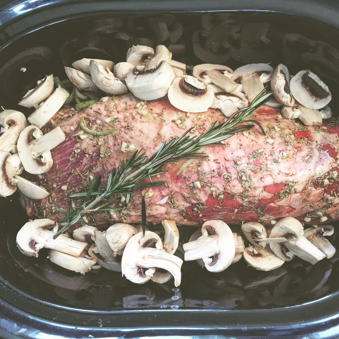 Rosemary & Garlic Slow Cooker Bone Broth Roast