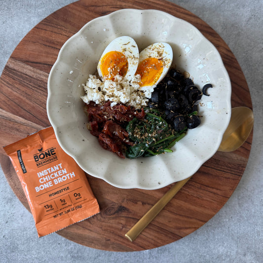 Mediterranean Savory Oat Bowl